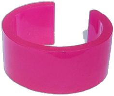 Trendy Handmade Cuff Bracelet For Party, Unique Adjustable Pink Cuff Bracelet, Pink Plastic Bangle Jewelry, Trendy Adjustable Pink Bangle, Pink Party Cuff Bangle Bracelet, Pink Party Cuff Bracelet Bangle, Rave Party, Punk Rave, In The Dark