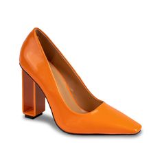 Ninety Union-Pandora Pump Stay ahead of your fashion curve with the Pandora pump from Ninety Union. The square-toe pump has an architectural heel that gives off a contemporary flair. A lightly cushioned footbed keeps you cozy all day. Burnt Orange Wedding Shoes, Elegant Orange Slingback Pumps, Orange Wedding Shoes, Trendy Orange 4-inch Heels, Spring Orange Heels With 4-inch Heel, Orange Evening Heels With 4-inch Heel, Orange Pumps, Orange 4-inch Heel Synthetic Heels, Burnt Orange Weddings