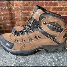 Men’s Mid Top Bandera Waterproof Hiking Boots Brand New, No Box Or Tags. Dri Tech Breathable With Waterproof Membrane Keeps You Dry. Waterproof Suede&High Performance Mesh. Brown Steel Toe Boots For Outdoor Activities, Durable Brown High-top Waterproof Boots, Brown Waterproof High-top Work Boots, Brown Steel Toe Waterproof Ankle Boots, Brown Waterproof Boots With Steel Toe For Outdoor Activities, Brown High-top Waterproof Boots For Outdoor Work, Brown Work Boots With Protective Features For Outdoor, Brown Protective Toe Work Boots For Outdoor Activities, Brown Ankle-high Outdoor Boots