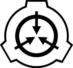 a black and white image of a circular object with arrows in the center, on a white background