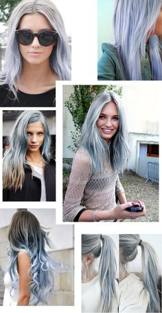 Blue hair trend spring summer 2014 pastel hair ombre silver blue blog post fashion blogger turn it inside out belgium inspiration Pastel Hair Ombre, Hair Ombre, Fun Hair, Hair Salons, Hair Trend, Hair Color Blue, Hair Inspiration Color