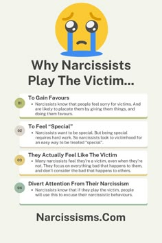 Please CLICK HERE For More Reasons Why Narcissists Play The Victim... Feeling Jealous, Health Psychology, Playing The Victim, Relationship Lessons