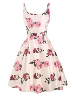 Rose Inspired Dress, 1950s Inspired Dress, Retro Stage, 1950s Fashion Dresses, Knee Stretches, Pink Backdrop, Standard Dress, 1950s Style, Exclusive Dress