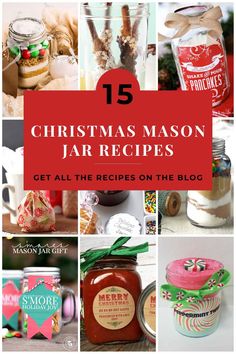 christmas mason jar recipes on the blog