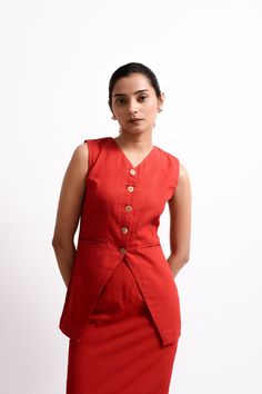 Elevate your wardrobe with the Ellie Vest and Pencil Skirt Coord Set. Featuring a chic V neckline vest with center front buttons and side pockets, paired with a high/mid waist pencil skirt with a center back split. Both pieces are fully lined for comfort and style. V-neck Workwear Sets With Pockets, Sleeveless Buttoned Sets For Summer, Sleeveless Summer Sets With Buttons, Fitted Sleeveless Sets With Buttons, V-neck Sets With Pockets For Workwear, Sleeveless Cotton Workwear Sets, Elegant Sleeveless Cotton Sets, Skirt Coord Set, Mens Outerwear Fashion