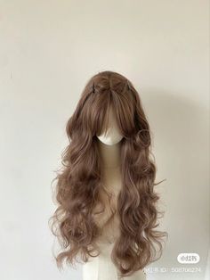 Korean Wigs, Hair Coquette, Hair Style Korea, Hair Color Streaks, Aesthetic Korean, Dyed Hair Inspiration, Kawaii Hairstyles