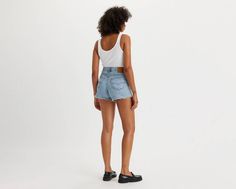 A vintage-inspired flattering fit featuring the higher-than-high rise that made the '80s the fashion decade we can’t stop talking about. With an updated design and sustainably produced denim, think of these '80s Mom Shorts as your parent’s shorts, but better. A vintage, 80s-inspired fit Featuring a 10 3/4-inch high rise With an A-line leg opening for a leg-lengthening effect We made this garment with post-industrial recycled cotton fiber Engineered to keep you cool and wick away moisture 90s Style Levi's Bottoms For Spring, Levi's 90s Style Spring Bottoms, Levi's Relaxed Fit Jean Shorts For Summer, Levi's 90s High Rise Bottoms, Levi's High Rise 90s Style Bottoms, Retro Relaxed Fit Short Length Jeans, Retro Relaxed Fit Short Jeans, Retro Short Length Relaxed Fit Jeans, 90s Inspired Cutoff Bottoms For Summer