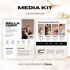 the media kit is ready to be used as a template for an event or presentation