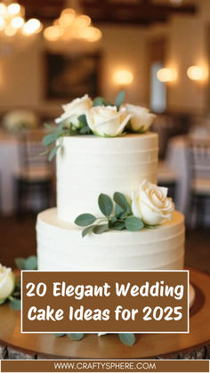 Elegant white wedding cake with minimalist frosting and fresh white roses, accented with greenery, perfect for modern and timeless wedding inspiration. Simple And Elegant Wedding Cake, Sams Club Wedding Cakes, Grooms Cake Ideas Unique, Rustic Elegant Wedding Cake, Sams Club Wedding Cake, Simple Rustic Wedding Cake, Simple Elegant Wedding Cake, Minimalist Wedding Cake, Wedding Cake Simple Elegant