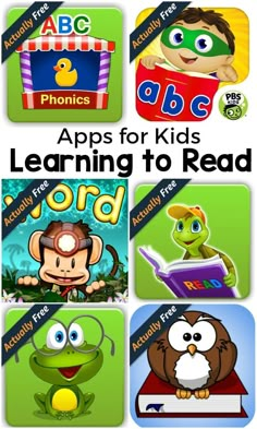 the apps for kids learning to read are available on this page, and it's free