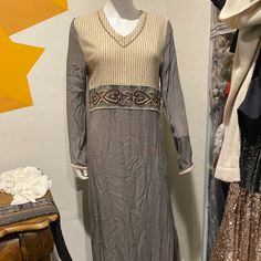 Faith By Celia Forrester Embroidered Dress, Size Medium!! Still Has Tags!! Says On The Tag Not To Steam The Dress!! Missing Beads On Left Side Of Neck Beige V-neck Embroidered Dress, Navy Maternity Dress, Cheetah Print Dress, Long Sleeve Wrap Dress, Stretchy Dress, Mini Velvet Dress, Long Sleeve Midi, Faux Wrap Dress, Long Sleeve Bodycon Dress