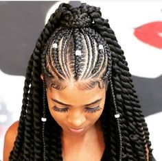 Pictures Background, Bohemian Pictures, Braids Cornrows, African Hair Braiding Styles, French Braid Hairstyles, Hairstyles Braided, Braided Ponytail Hairstyles