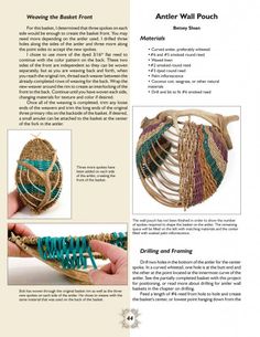 brochure with instructions on how to make bracelets and bangles from weaving