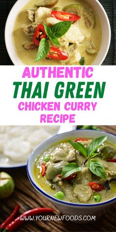 authentic thai green chicken curry recipe