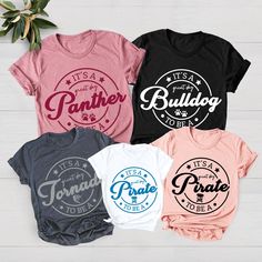 four t - shirts that say it's a fabulous day to be with the family