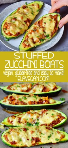 stuffed zucchini boats are an easy and healthy appetizer that is ready in under 30 minutes