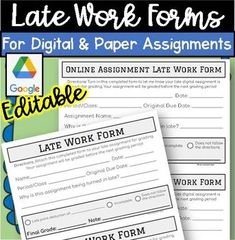 the editable worksheet for google's work forms