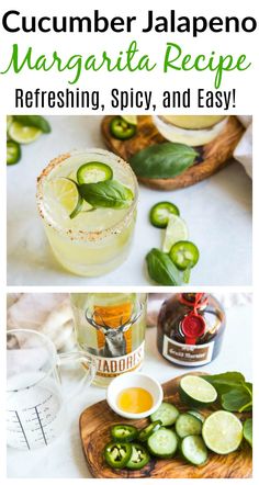 cucumber jalapeno margarita recipe refreshing, spicy, and easy to make