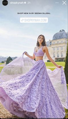 Mauve Lehenga, Asian Princess, Sequin Lehenga, Indian Dress Up, Purple Lehenga, Seema Gujral, Simple Lehenga