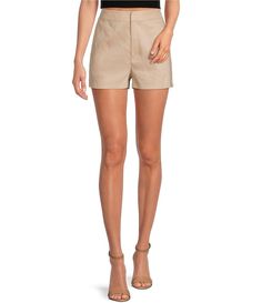 Gianni Bini Lila Linen Blend High Rise Shorts | Dillard's Fitted Shorts With Zipper Closure For Spring, Chic Shorts With Zipper Closure For Spring, Chic Summer Shorts With Zipper Closure, Summer High-waisted Shorts With Zipper, Summer High-waisted Shorts With Zipper Closure, Fitted Summer Shorts With Zipper Closure, Fitted Shorts With Zipper Closure For Summer, Short Length Bottoms With Zipper Closure For Workwear, Summer Jean Shorts With Zipper Closure