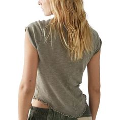 Free People loves creating elevated basics, and we love the Be My Baby Short-Sleeve Shirt as a layering piece or solo style. U. S.-grown cotton gives this baby tee an eco-friendly edge. Casual Fitted Muscle Tee For Layering, Washed Crew Neck T-shirt For Layering, Everyday Washed Top With Shirttail Hem, Everyday Washed Tops With Shirttail Hem, Washed Tops With Shirttail Hem For Everyday, Spring Everyday T-shirt With Frayed Hem, Spring T-shirt With Frayed Hem For Everyday, Summer Short Sleeve Tops With Frayed Hem, Cotton Washed Tops With Shirttail Hem