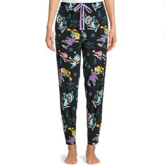 These Super Comfy Sleep Pants Feature Your Favorite Characters And A Fun Whimsical Print. These Feature A Jogger Leg And A Functional Drawstring. They Have A Super Soft Fabric For The Ultimate Nights Sleep. Functional Drawcord; Machine Washable; Pockets, 100% Polyester Soft Pajama Pants, Christmas Pajama Pants, Wide Leg Lounge Pants, Pocket Sweatpants, Fleece Pajama Pants, Women Jogger Pants, Womens Pajamas Pants, Casual Wide Leg Pants, Soft Pajamas