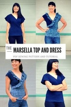 the marbella top and dress sewing pattern