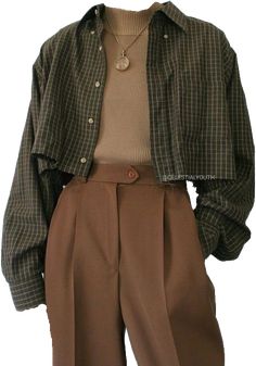 Iphone Image, Dark Academia Outfits, Image Logo, Chic Sweater, Queer Fashion, Brown Pants, Swaggy Outfits, Jeans Outfit