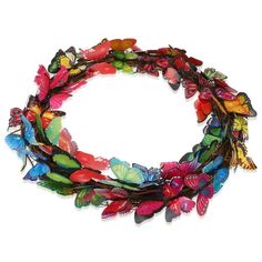 a multicolored bracelet with butterflies on it