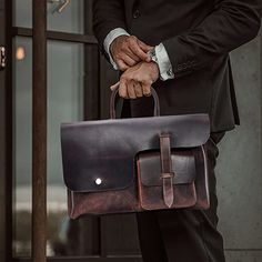 Item Description: Introducing our Leather Messenger Bag for Men - the perfect accessory for the modern man on the go. Made from high-quality leather, this bag is both durable and stylish, making it the perfect choice for any occasion. With its spacious interior and multiple compartments, you'll have plenty of room to store all your essentials, including your laptop, tablet, phone, and more.  Whether you're heading to the office, running errands, or traveling, our Genuine Leather Messenger Bag fo Functional Brown Satchel For Business, Functional Leather Satchel Briefcase, Functional Leather Briefcase For Business Trips, Functional Leather Cases For Business, Functional Leather Briefcase For Work, Brown Business Case, Classic Briefcase For Everyday Use, Classic Everyday Use Briefcase, Modern Travel Briefcase