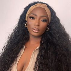 ※Item: Sunber High-quality Chic Water Wave Headband Wig, Glueless Human Hair Wigs With Pre-attached Scarf 100% Virgin Human Hair Half Wigs 180% Density ※Wigs Style: Headband Scarf Wig ※Wigs Density: 180% ※Hair Material: 100% Human Hair Wig Without Chemical Processed ※Hair Color: Natural Black Color ※Texture: Water Wave hair wigs, Soft, Comb Easily, Minimal Shedding, No Tangling ※Shipment: USPS Express 2-3 days; USPS 3-5 business days; DHL/ UPS 4-6 business days; To UK 5-10 business days; (APO/FP 1b Hair, Ombre Curly Hair, Headwrap Hairstyles, Water Wave Hair, Headband Scarf, Headband Wig, 100 Human Hair Wigs, Half Wigs, Lace Material