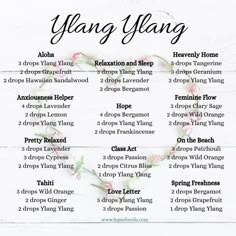 Ylang Ylang Diffuser Blends, Essential Oil Remedy