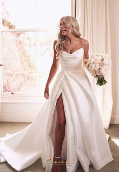 split wedding dress