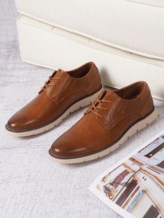 AMY9008A-brown  Collar     Embellished   Men Shoes Brown Low-top Lace-up Shoes For Business Casual, Business Casual Faux Leather Shoes, Casual Synthetic Dress Shoes For Office, Brown Synthetic Dress Shoes For Business, Casual Brown Dress Shoes For Office, Casual Faux Leather Dress Shoes For Business, Brown Low-top Shoes For Business Casual, Brown Casual Lace-up Shoes For Business Casual, Casual Brown Lace-up Shoes For Business Casual