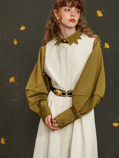 Long shirt with gold fox clasp – remulia Elegant Gold Shirt For Fall, Elegant Gold Fall Shirt, Gold Shirt For Workwear In Fall, Chic Gold Formal Shirt, Gold Long Sleeve Shirt For Fall, Trendy Long Sleeve Gold Blouse, Gold Long Sleeve Tops With Button Cuffs, Long Sleeve Multicolor Silk Shirt, Vintage Long Sleeve Camp Shirt With Button Closure