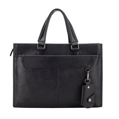 Color: black Business Briefcase, Bag Business, Bags Leather Handbags, Computer Bag, Mens Leather Bag, Computer Bags, Womens Crossbody Bag, Chest Bag, Handbags For Men