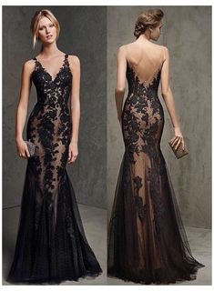 Black Gala Dress, Dress Classy Elegant, Lace Dress Classy, Black Wedding Gowns, Lace Dress Design, Black Evening Gown, Long Gown Dress, Makijaż Smokey Eye, Dress Classy