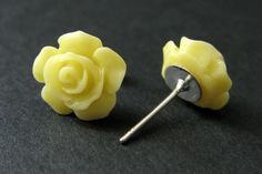 A set of brightly colored banana yellow flower earrings created from delicate resin gardenia flowers that have been set upon silver plated earring posts and come with a set of matching silver plated earring backs. Flower Size: 12mm These earrings come in a variety of colors! http://etsy.me/1rEclsO Stop by and visit http://stumblingonsainthood.etsy.com to see more handmade designs! © Stumbling On Sainthood (StumblingOnSainthood@gmail.com) www.StumblingOnSainthood.com Shop Policies - http://etsy.m Yellow Earrings With 3d Flowers As A Gift, Handmade Yellow Flower Earrings, Yellow Flower Earrings With 3d Flowers, Yellow Hypoallergenic Flower Earrings, Formal Yellow Flower-shaped Earrings, Elegant Yellow Flower-shaped Earrings, Yellow Flower-shaped Earrings With 3d Flowers, Hypoallergenic Yellow Flower-shaped Jewelry, Hypoallergenic Yellow Flower-shaped Earrings