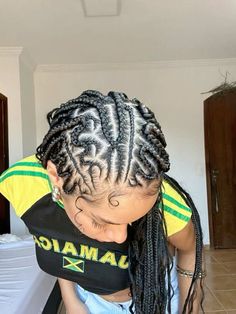 1 Braid, Hair Braid Designs, Cornrows Natural Hair, Braid Trends, Braids Cornrows, Quick Braided Hairstyles, Protective Hairstyles Braids