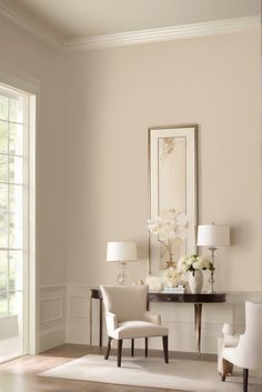 1. Timeless beauty 
2. Elegant paint 
3. Pale Oak color 
4. Benjamin Moore 2024 Pale Walnut Paint, Pale Bedroom Paint Colors, Pale Oak Walls Living Room, Sunny Living Room Paint Color Ideas, Elegant Room Color Ideas, In The Moment Paint Color, Sand Color Paint Living Room, Paint Cream Color, All Over Wall Color