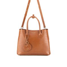 Polish every style choice by carrying this new, stylish, light weighted tote by the round elegant handles Timeless Crocodile Pattern Bags, Elegant Everyday Satchel With Crocodile Pattern, Elegant Everyday Crocodile Pattern Satchel, Everyday Leather Satchel With Crocodile Pattern, Cognac Leather Bag With Crocodile Pattern, Leather Bags With Crocodile Pattern In Cognac, Teddy Blake Handbags, Teddy Blake, Luxury Handbags