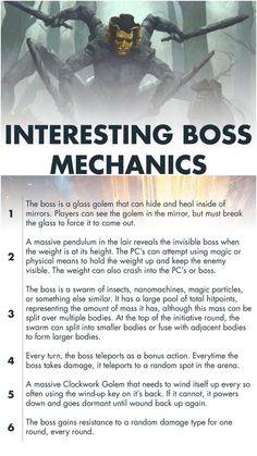 an advertisement for the book interesting boss's mechanics, with instructions on how to use it