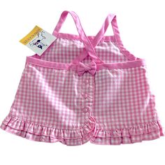 Brand New With Tags Baby Girl Summer Gingham Top. Snaps At The Back With Adjustable Straps. Made Of Lightweight 100% Cotton And Is Machine Washable And Tumble Dry. Size 3-6 Months Cute Pink Tops For Playwear, Cute Pink Ruffled Tops, Playful Pink Tops For Babies, Pink Cotton Top For Playtime, Pink Cotton Tops For Playtime, Pink Cotton Top For Play, Pink Cotton Tops For Play, Playful Ruffle Tops For Playwear, Playful Ruffled Tops For Playwear