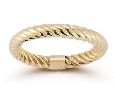 Add a modern twist to your accessorized style with this 14K yellow gold ring that forms a delicate rope-inspired design. From Luminosa Gold. Gold Stackable Rings With Polished Finish And Modern Twist, Modern Twist 14k Yellow Gold Midi Rings, Modern Twist Stackable 14k Gold Midi Rings, Modern Twist 14k Gold Stackable Rings With Polished Finish, Rope Rings, Twist Ring, Yellow Gold Rings, Gold Rings, Twist