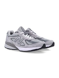 990 V4 Miusa Sneakers By New Balance. Featuring: Suede And Mesh Upper Dual-density Foam Collar Reflective Detailing Durable Rubber Outsole "n" Branding At Each Side Composition: Upper, 50% textile, 50% leather sole, 100% rubber