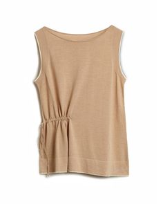 This lightweight, soft loungewear tank will be at the top of your favorite knits list. Features partial tie at side waist for a feminine touch. Cotton/cupro blend gives an all-natural feel, and contrast trim lends a chic, modern finish. Details Delicate tie at waist is adjustable Contrast ivory tipping around armhole and hem Lightweight organic cotton blend knit Model is a size 4 and wears a size small Overall length is 23" from neck for size small Machine washable delicate Imported Feminine Top, Knitwear Fashion, Contrast Trim, Fast Fashion, Leisure Wear, Slow Fashion, Style Me Pretty, Minimalist Fashion, Chic Style