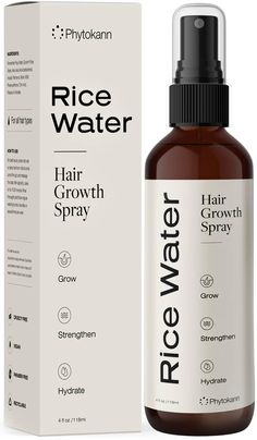 PRICES MAY VARY. Potent rice water spray formula* - Our fermented rice water with a fresh/natural scent is rich in vitamins, antioxidants, amino acids, and minerals which support hair health and growth. This nutrient-dense rice water for hair growth spray is formulated to help boost your hair's growth, strength, and hydration.* How to use? - Shake the bottle before using. Sprayer clogged or not working? Remove the sprayer and run under hot water for one minute. This potent formula includes sever Rice Water Spray, Rice Water For Hair Growth, Rice Water For Hair, Water Hair Growth, Fermented Rice Water, Fermented Rice, Biotin Hair, Hair Growth Spray, Growth Hair