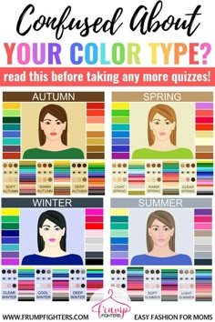 Simple & Easy: How Seasonal Color Analysis Works ( the Different Methods Explained) | Easy Fashion for Moms Fashion For Moms, Shoe Makeover, Skin Undertones, Clear Spring, Winter Color Palette, Spring Color Palette, Easy Fashion, Color Combinations For Clothes, Summer Color Palette