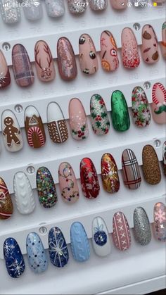 40 Latest Winter Nail Designs To Try In 2024 | New Years Nails Trends Basic Nail Acrylics, Nail Salon Christmas Decor, Simple Press On Nail Designs, Valentines Nail, December Nails, Hippie Nails, Edgy Nails