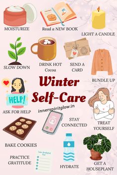 Stay cozy this winter with self-care! 🧣❄️ Hydrate your skin, sip warm drinks ☕, enjoy soothing baths 🛁, and embrace mindful moments. 🕯️✨ Protect, nourish, and thrive through the chilly season! 🌨️💕  winter self care checklist | winter self care tips | winter self care ideas | Winter Self-Care | self care tips | winter tips | self care  #winterskincare #winterselfcare #selfcaretips #winterwellness #selfcareideas #wintertips #wintercare #selfcareroutine #cozywintervibes #winterchecklist #selflovejourney #innerspiritglow #selfcare Self Care Essentials Products, Winter Glow Up Checklist, Winter Skincare Tips, Winter Self Care Aesthetic, January Self Care, December Self Care, Christmas Self Care, Holiday Self Care, Winter Skin Care Tips